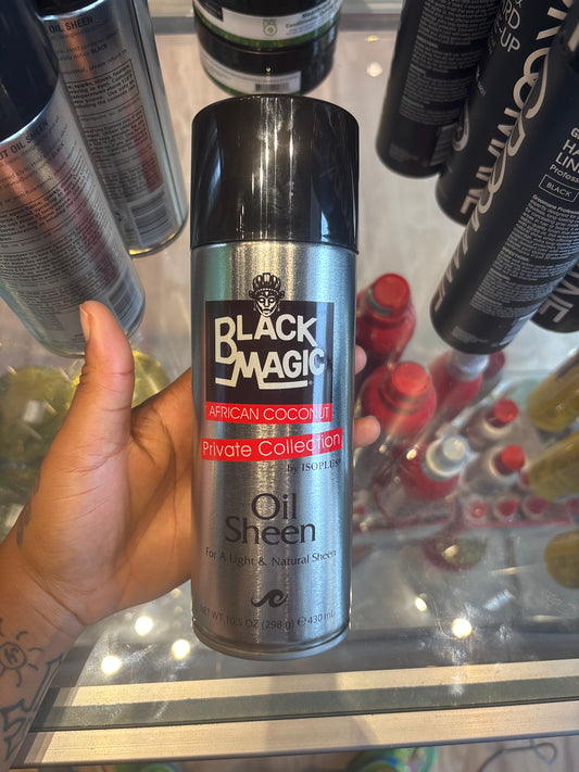 BLACK MAGIC- Oil Sheen African Coconut Private Collection 10.5oz.(298g)