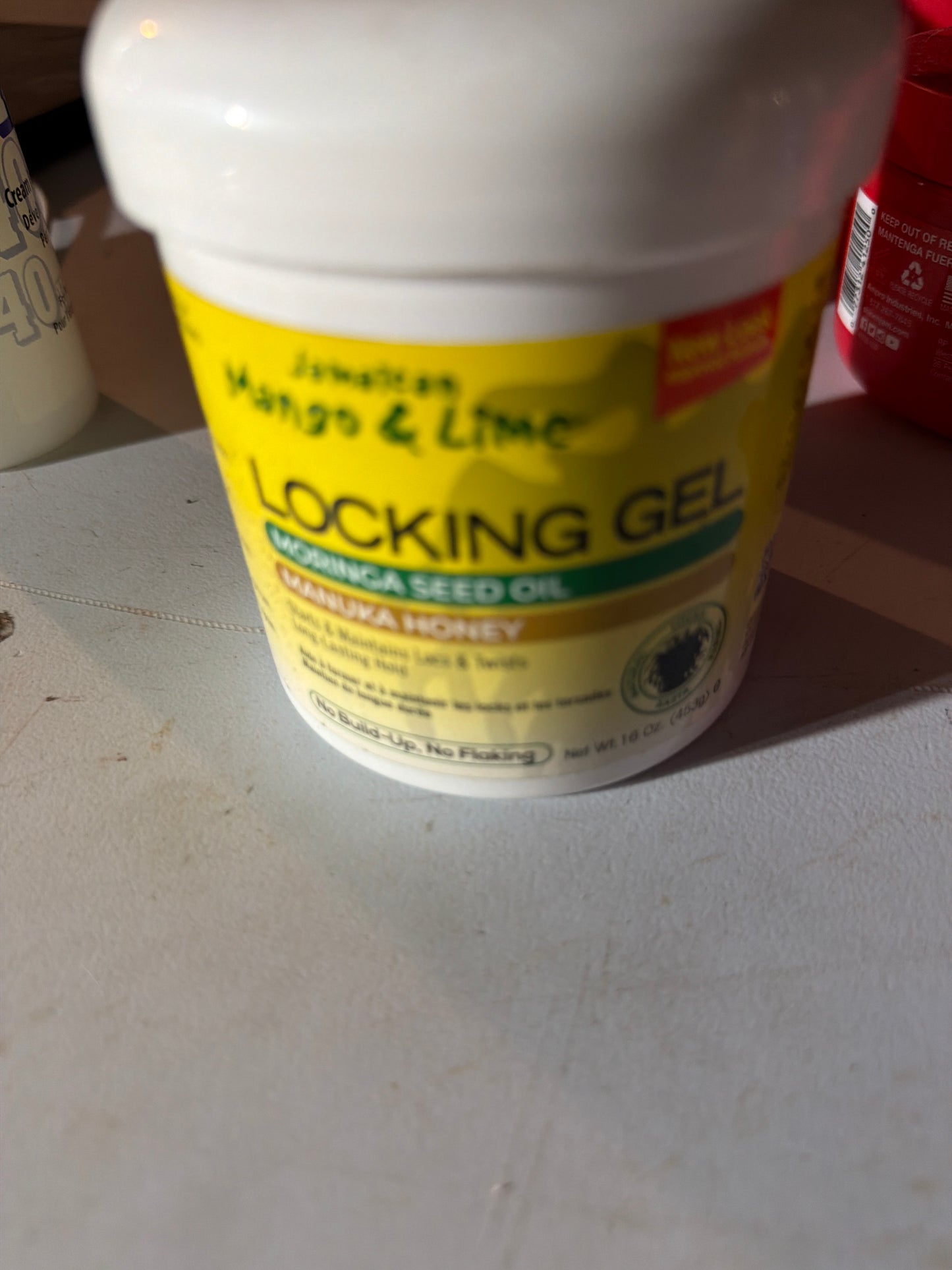 Jamaican Mango & Lime Locking Gel with Moringa Seed Oil & Manuka Honey 16 oz