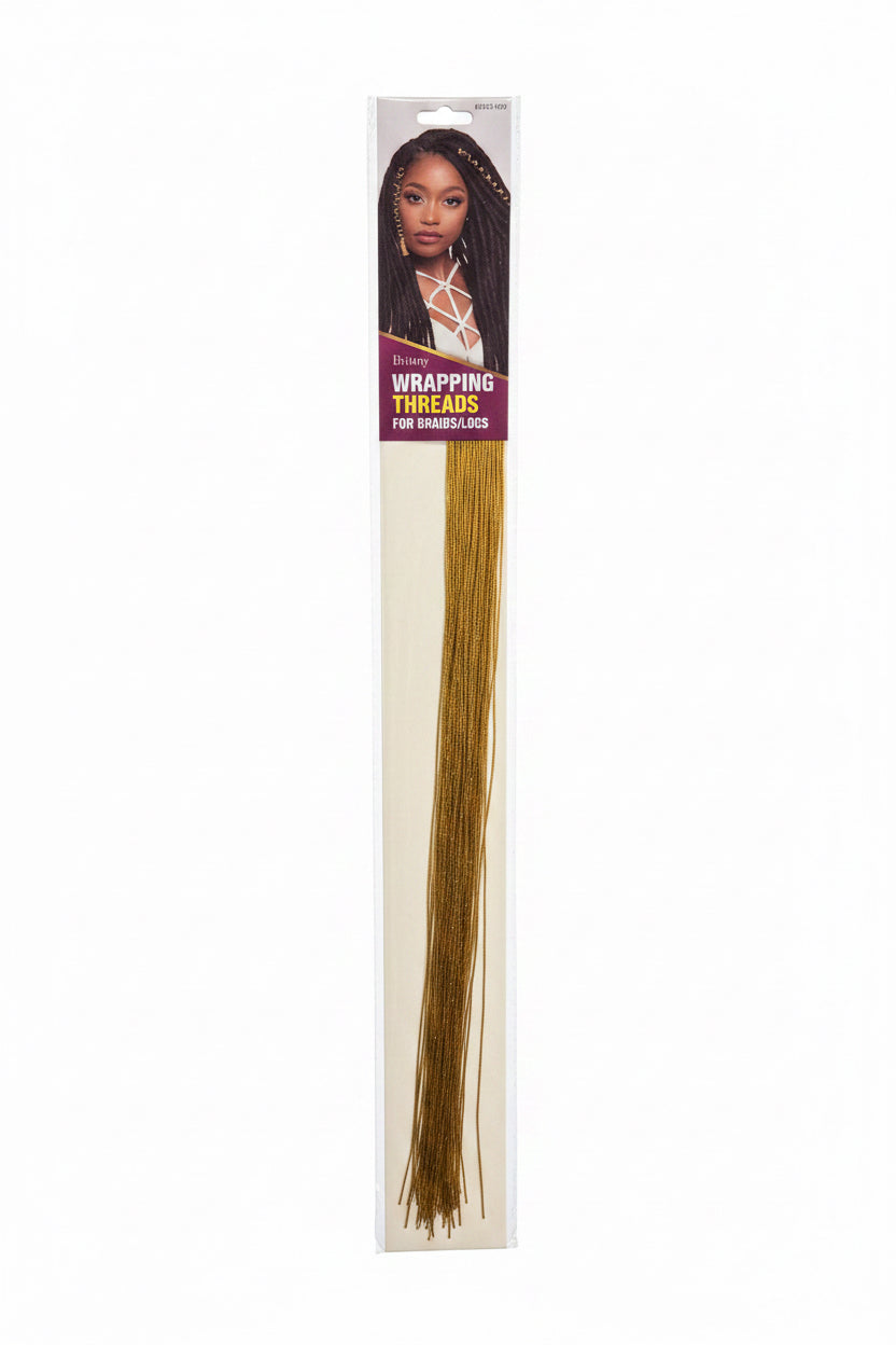 BRITTNY- Wrapping Threads for Locs/Braids-color Gold-