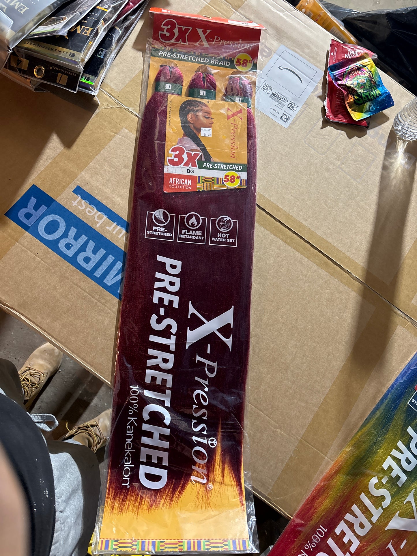 3X X-Pression Pre-stretched braiding hair -BG- 58”