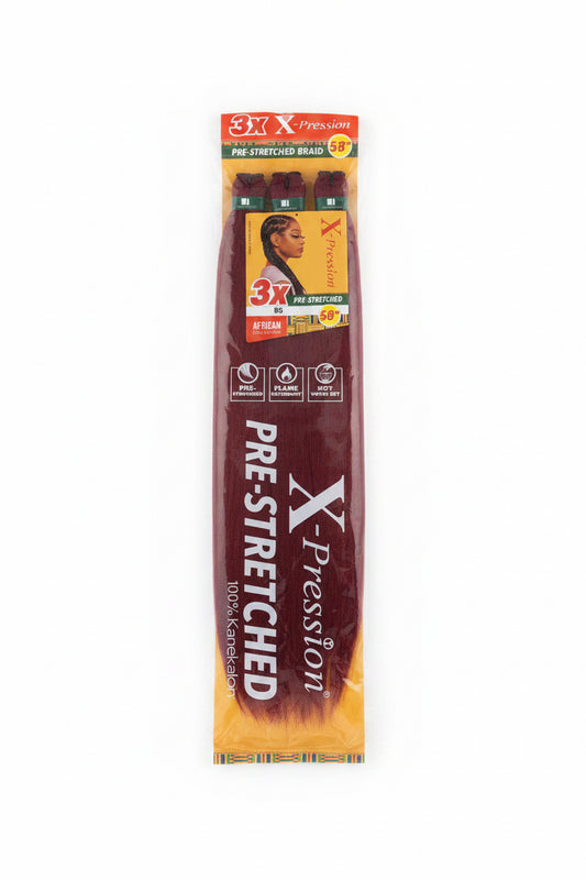 3X X-Pression Pre-stretched braiding hair -BG- 58”