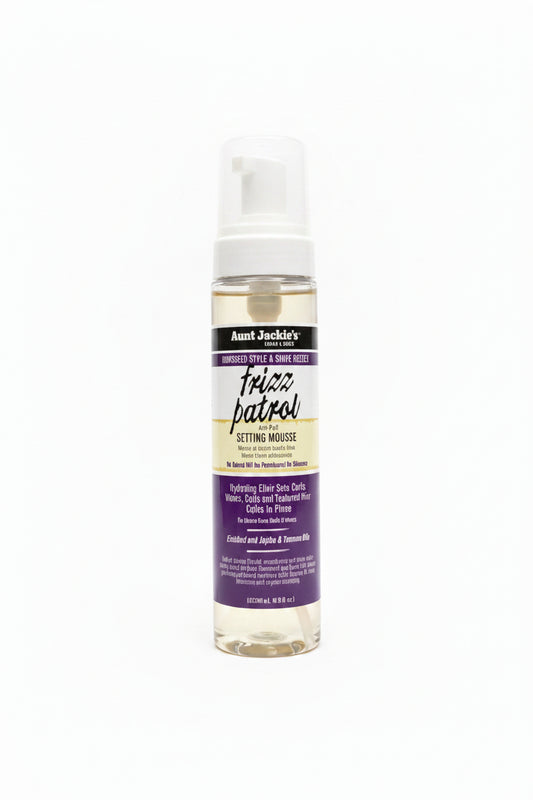 Aunt Jackie’s Grapeseed Style & Shine Recipes Frizz Patrol Setting Mousse – 5.5 oz