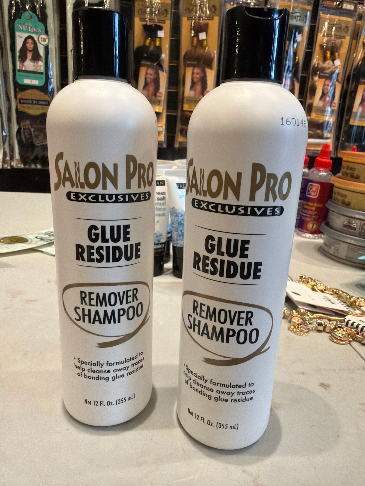 Salon pro glue residue remover shampoo