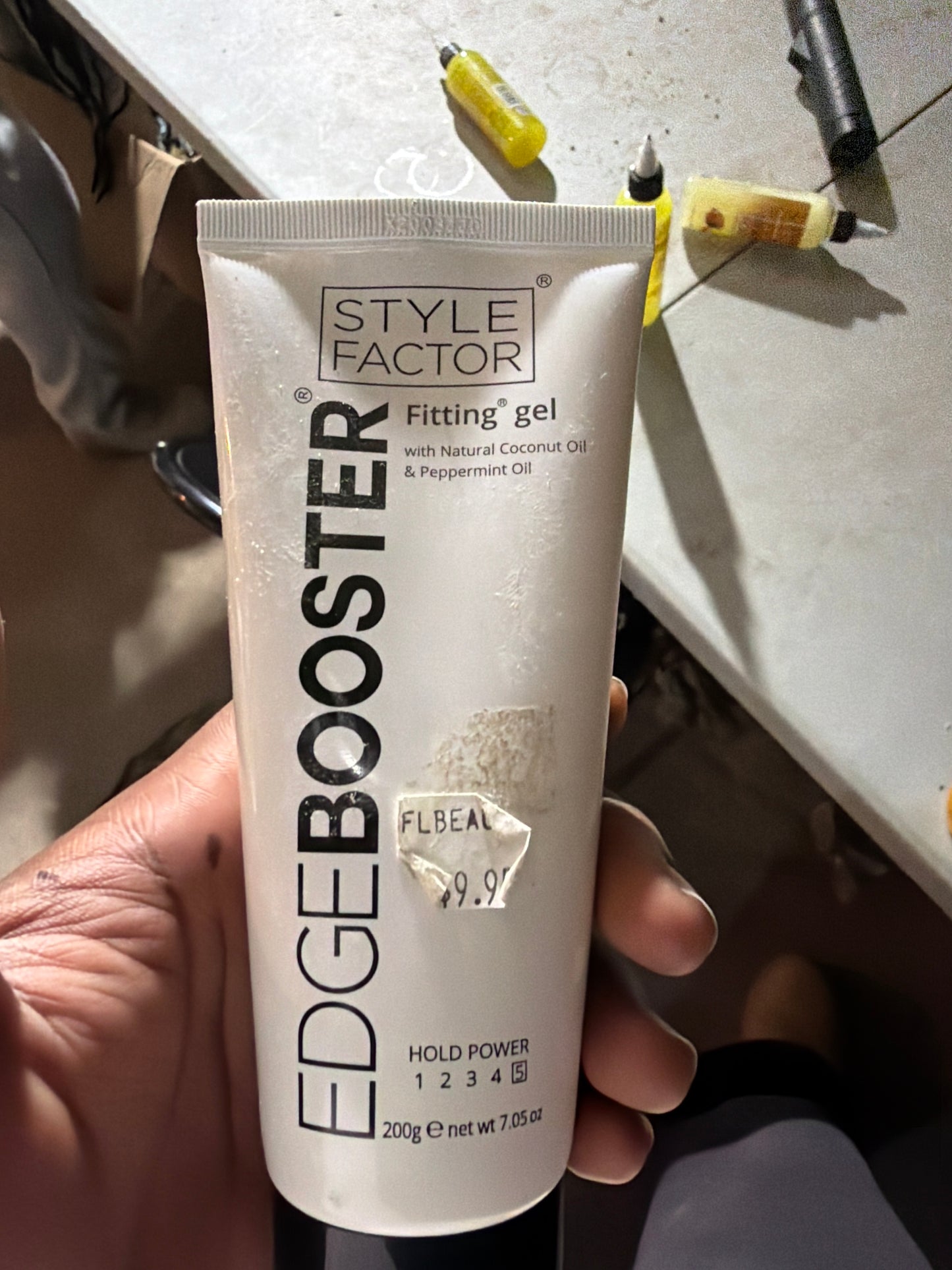 Style Factor Edge Booster Fitting Gel with Coconut Oil & Peppermint Oil 7.05 oz