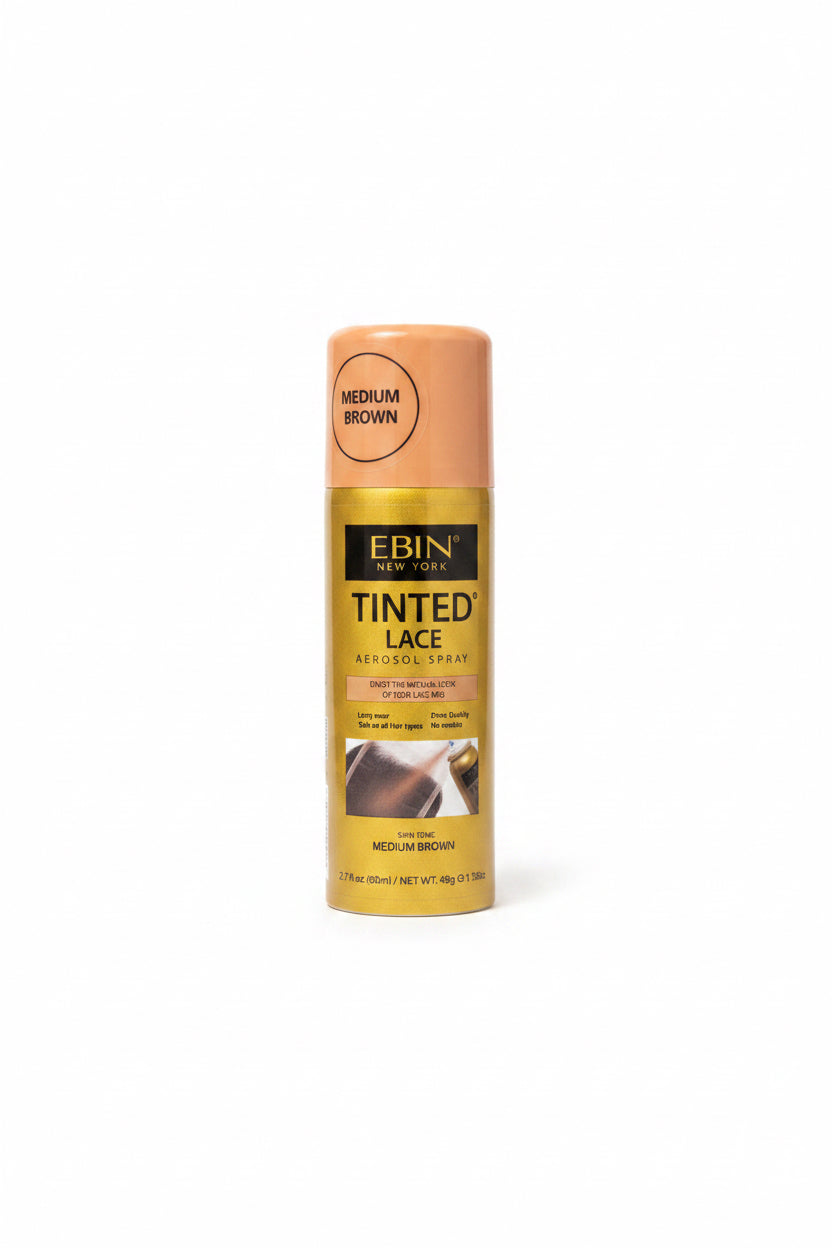 EBIN New York TINTED LACE AEROSOL SPRAY -Medium Brown 2.7fl.oz./80ml