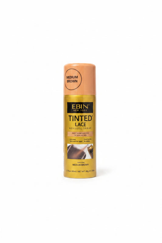 EBIN New York TINTED LACE AEROSOL SPRAY -Medium Brown 2.7fl.oz./80ml