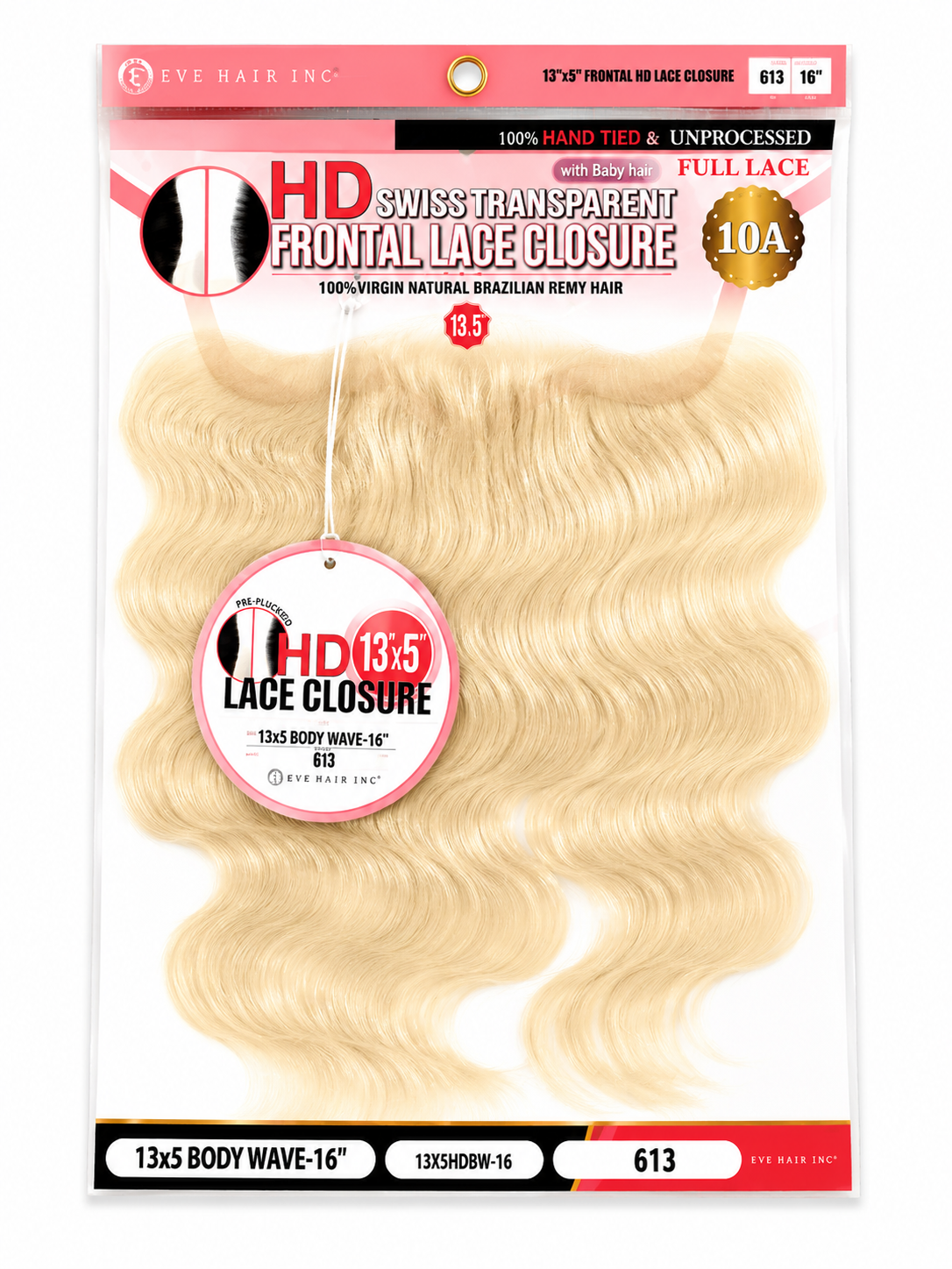 13x5 HD LACE CLOSURE