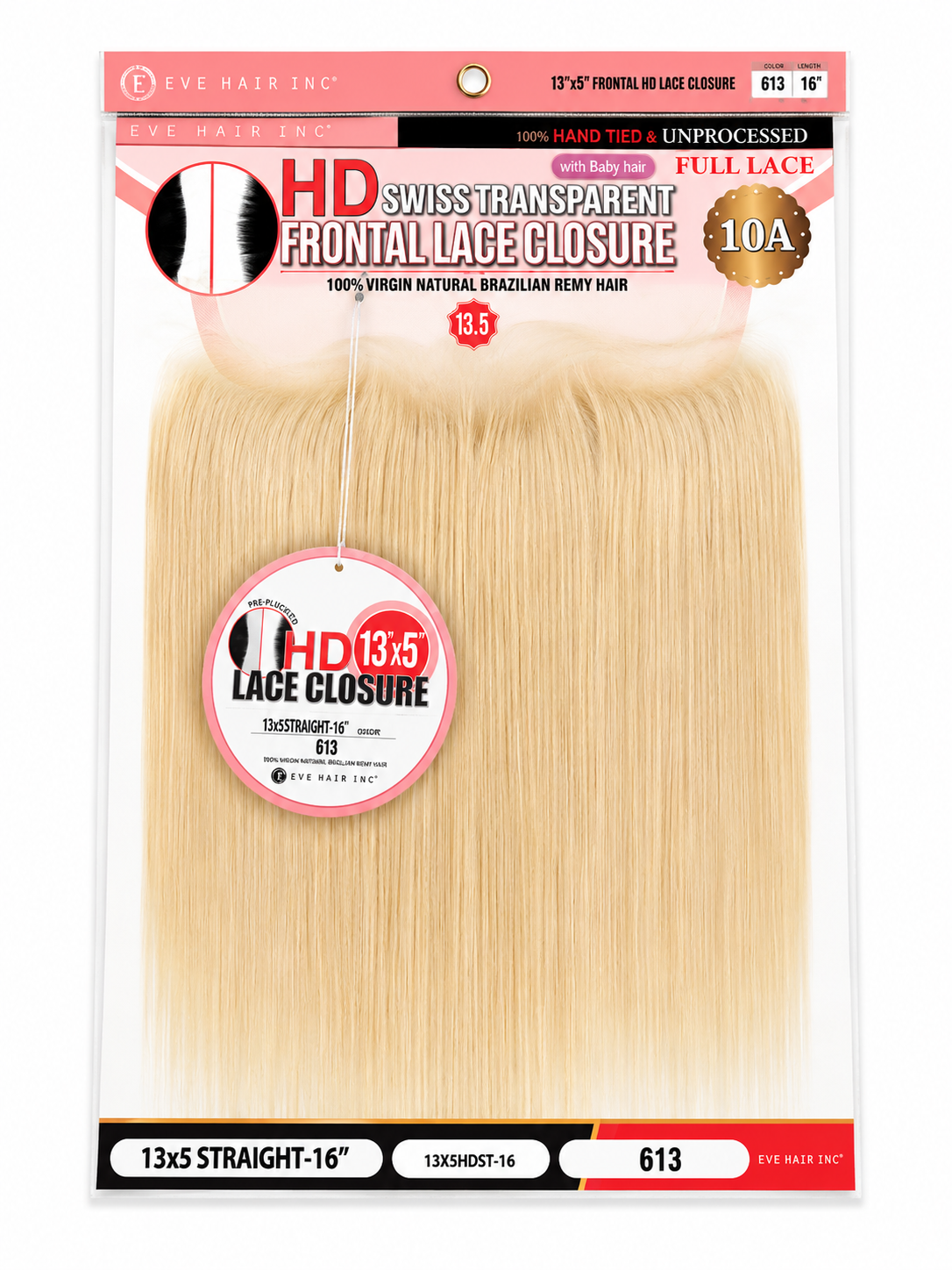 13x5 HD LACE CLOSURE