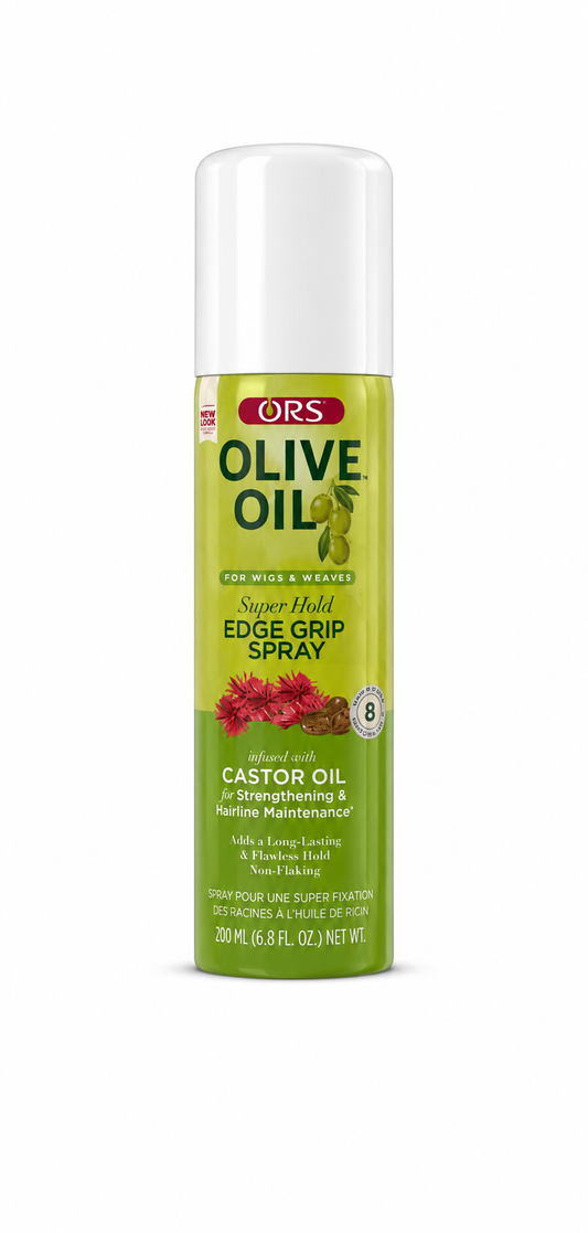 ORS OLIVE OIL- Super Hold WIG GRIP SPRAY Infused w/ Castor Oil 6.2Fl.oz