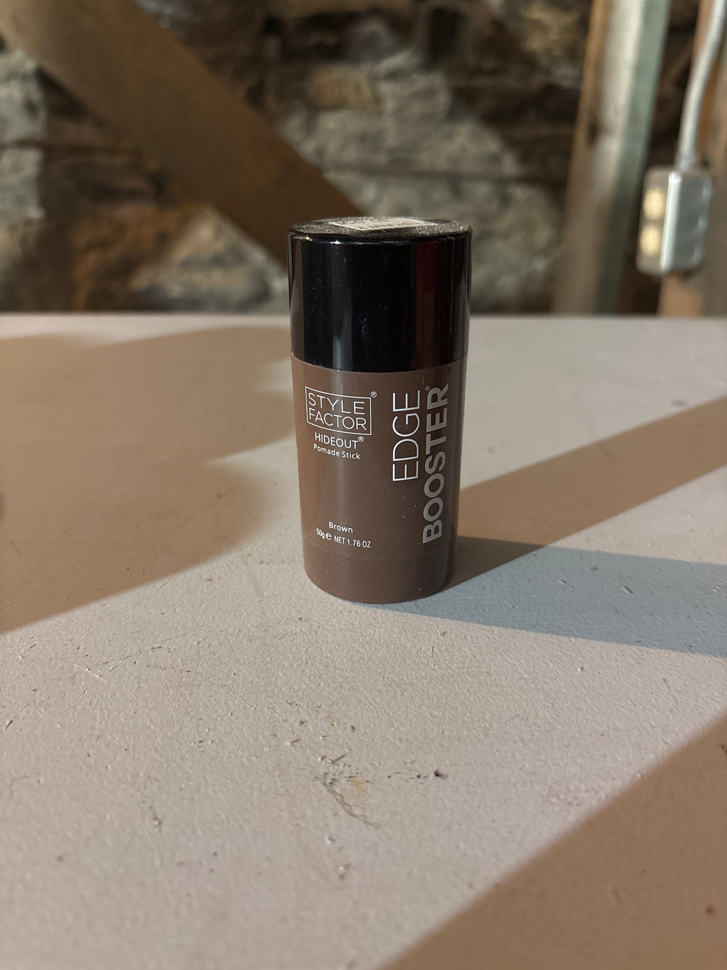 STYLE FACTOR EDGEBOOSTER- Hair Pomade Stick Strong Hold-Color Deep Brwon- 1.76Fl.oz