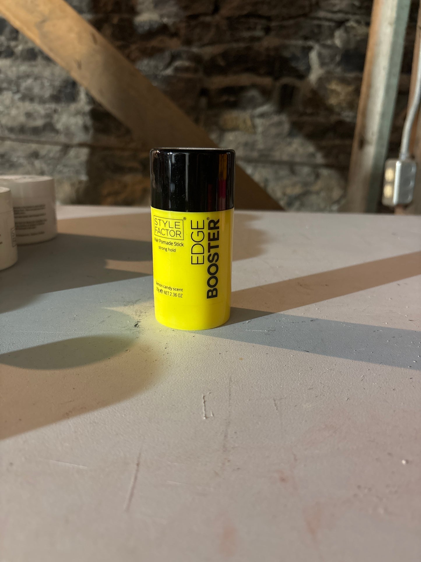 STYLE FACTOR EDGEBOOSTER- Hair Pomade Stick Strong Hold 2.36Fl.oz -lemon candy scent-