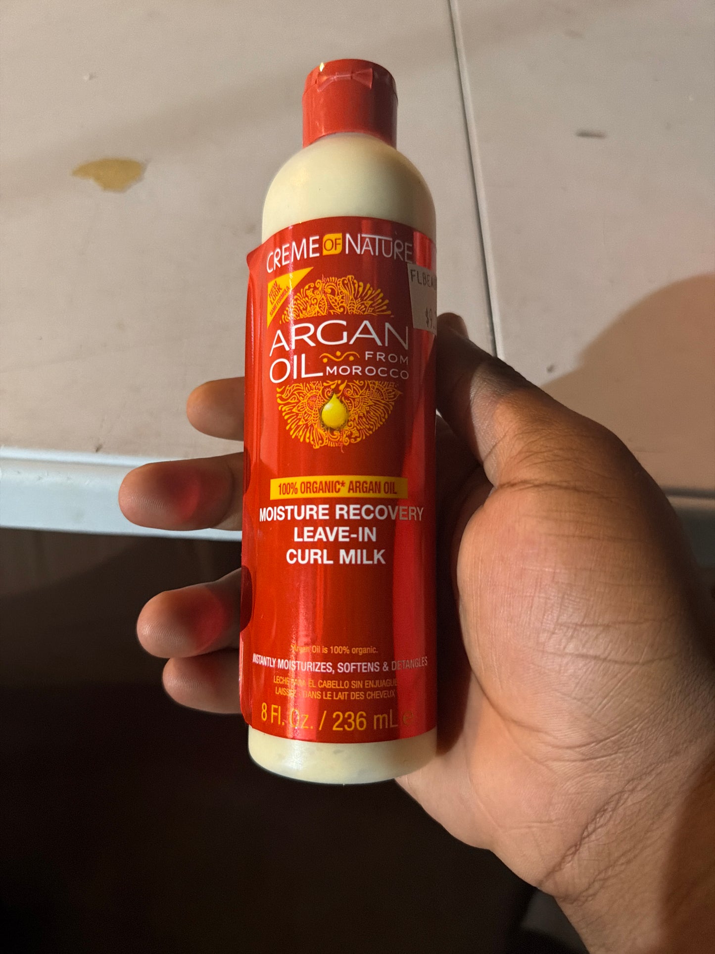 Creme of Nature Argan Oil from Morocco Moisture Recovery Leave-In Curl Milk – 8 fl oz
