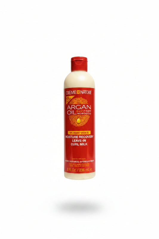 Creme of Nature Argan Oil from Morocco Moisture Recovery Leave-In Curl Milk – 8 fl oz
