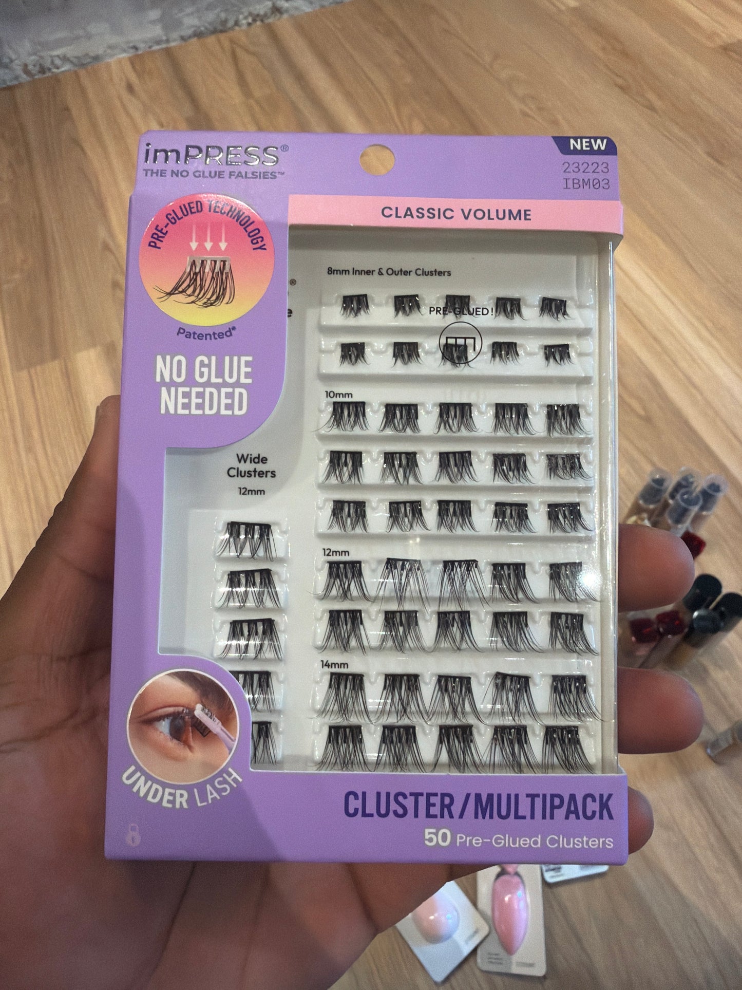 Impress 50 pre-glued cluster