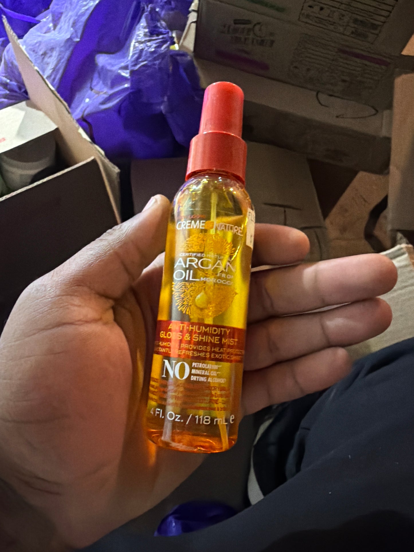 Creme of Nature Argan Oil Anti-Humidity Gloss & Shine Mist – 4 fl oz