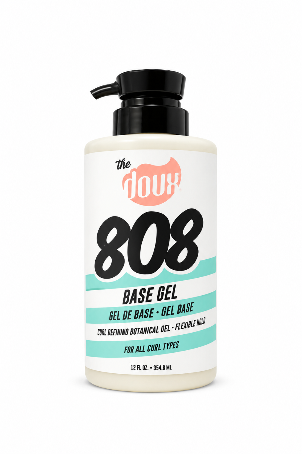 The Doux 808 Base Gel – Curl Defining Botanical Gel, 12 fl oz