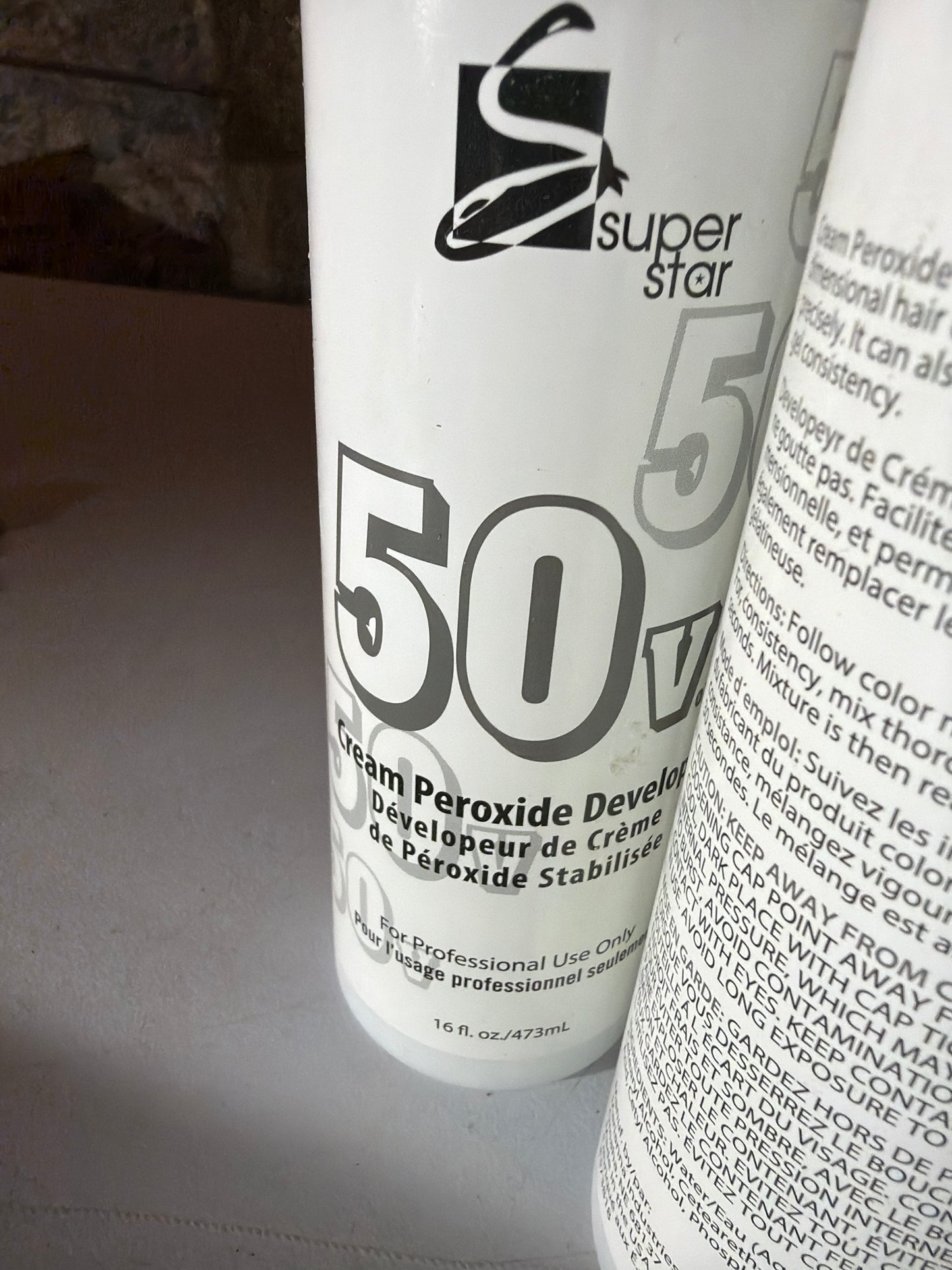 Super Star 50 Volume Cream Peroxide Developer – 16 fl oz (473 mL)