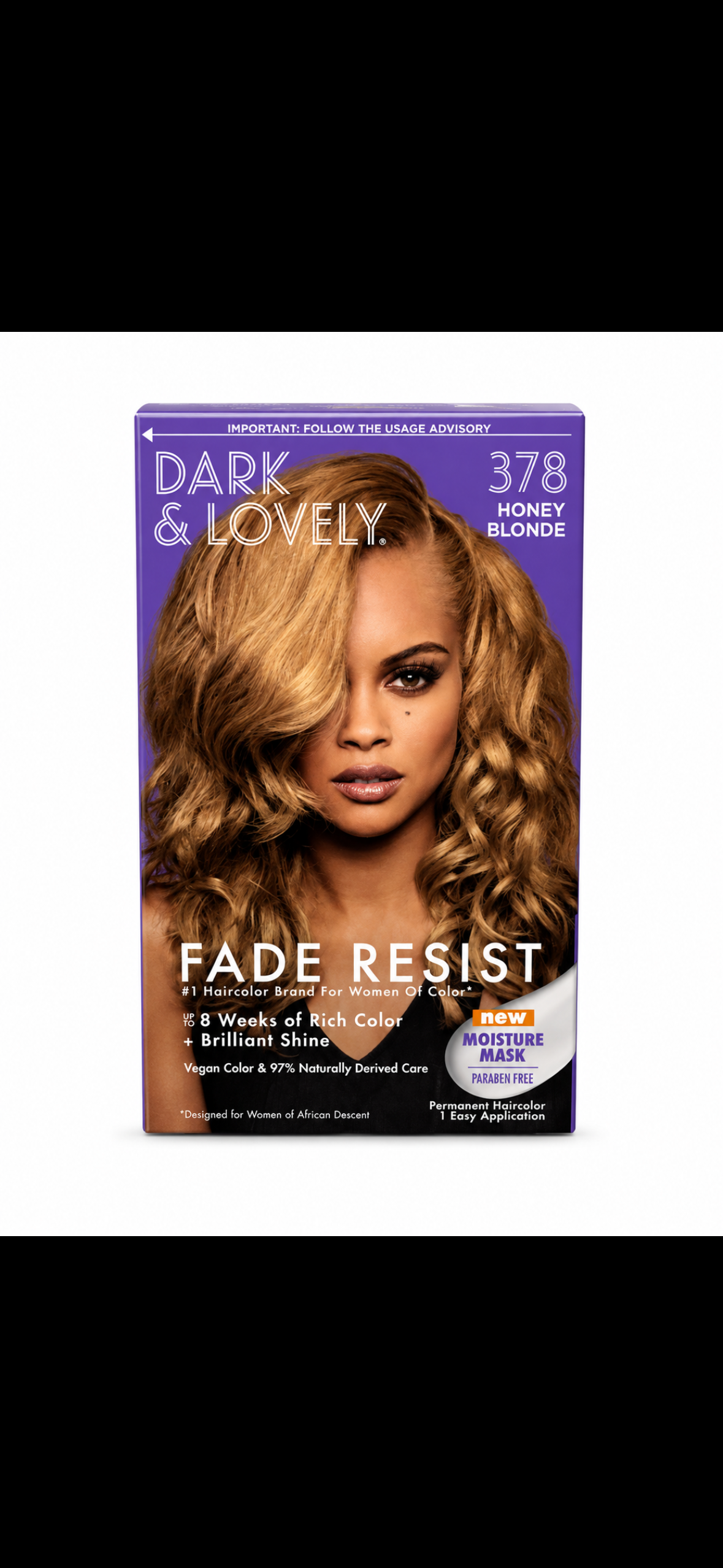 DARK & LOVELY- FADE RESISTANT-Color Honey Blonde 378-