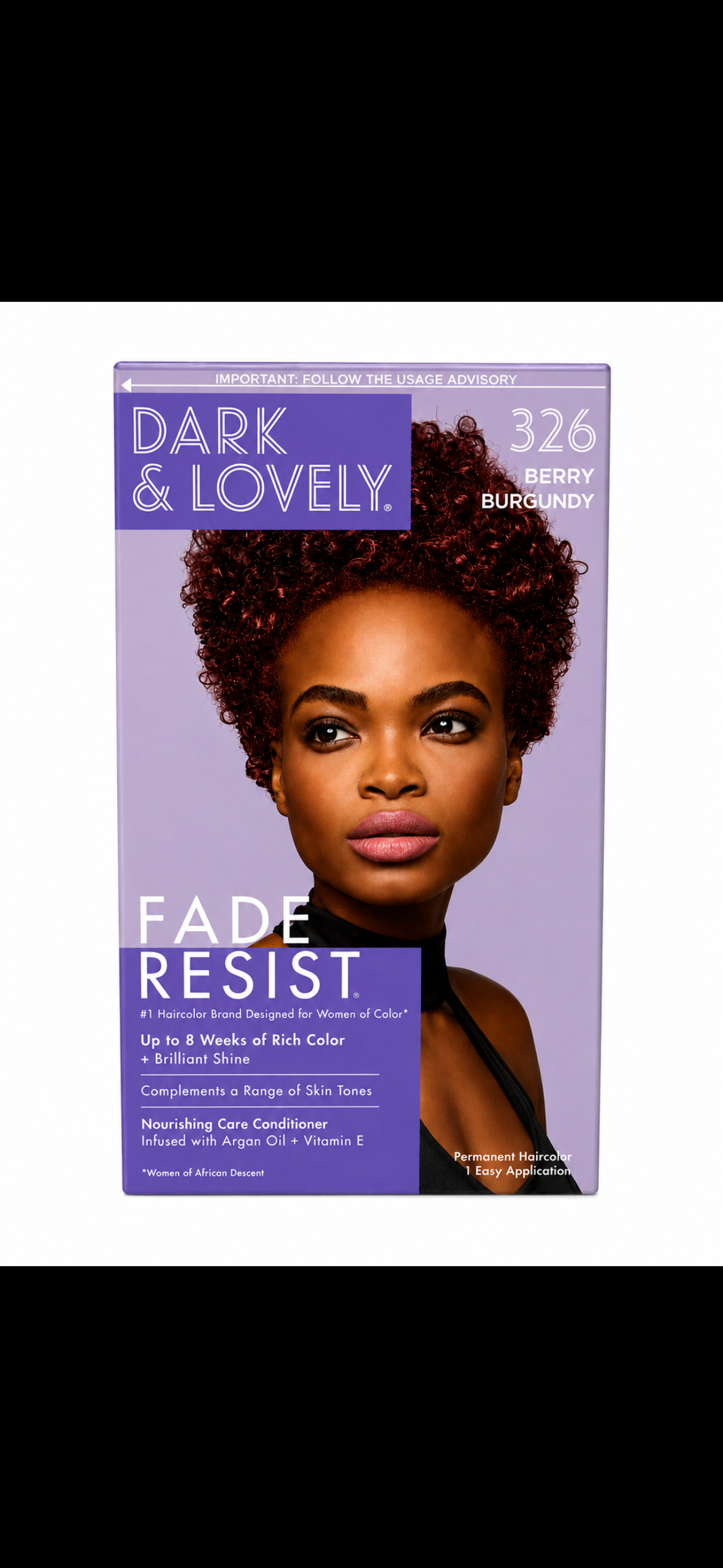 DARK & LOVELY- FADE RESISTANT-Color Berry Burgundy 326-