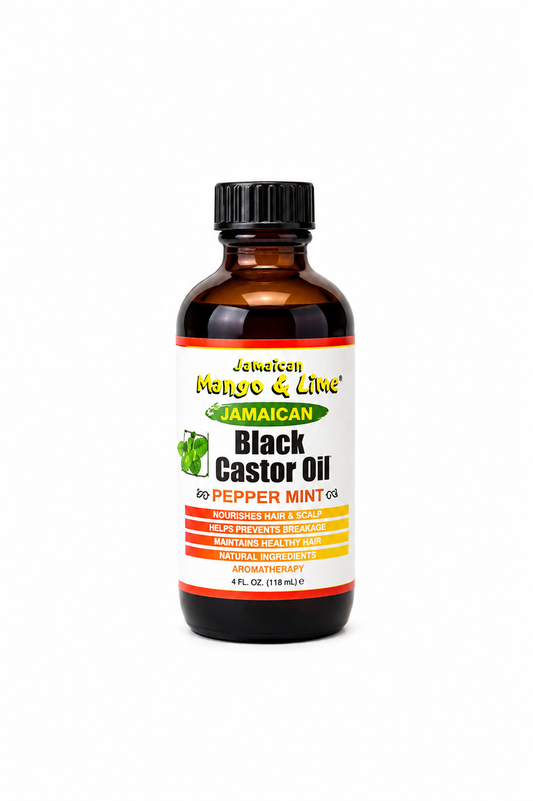 Jamaican Mango & Lime- JAMAICAN BLACK CASTOR OIL 4Fl.oz-PEPPERMINT