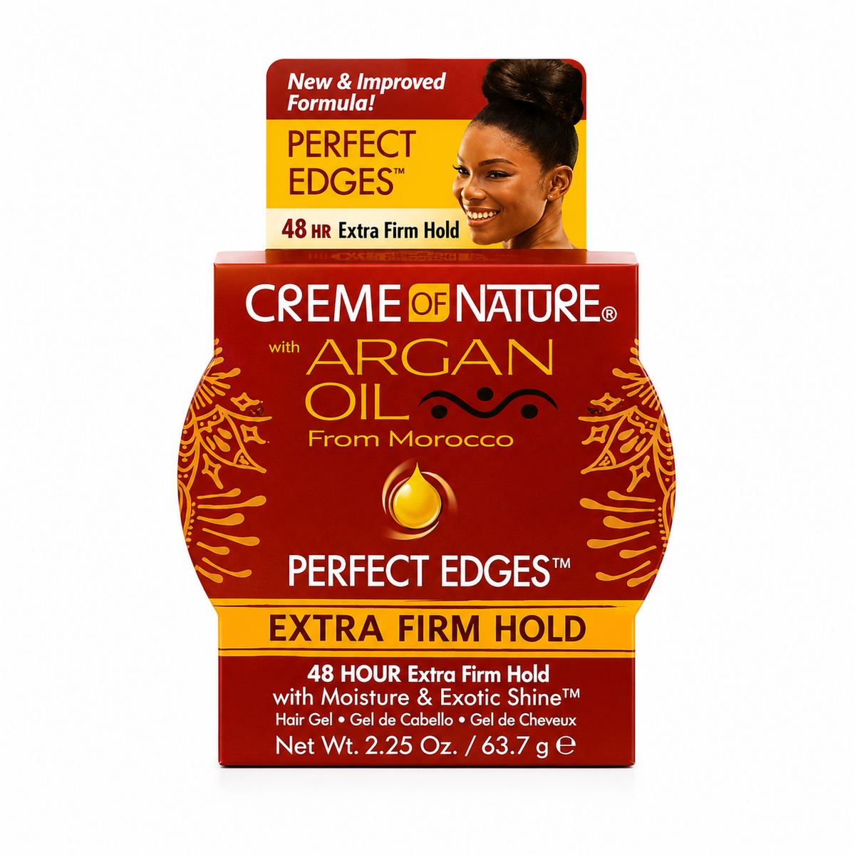 Creme of Nature Argan Oil Perfect Edges Extra Firm Hold – 2.25 oz