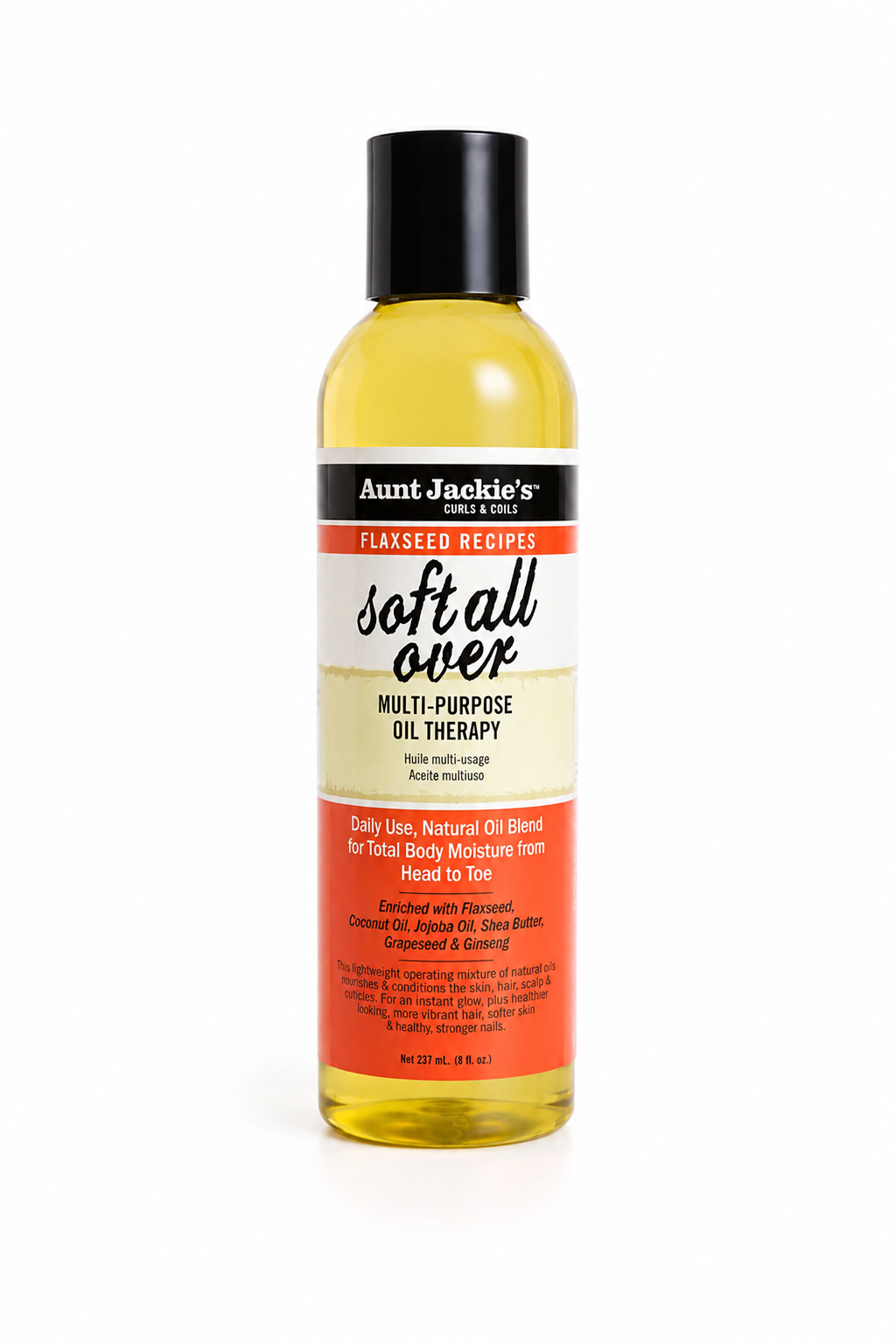 Aunt Jackie’s Curls& Coils- soft all over Multi-Purpose Oil Therapy